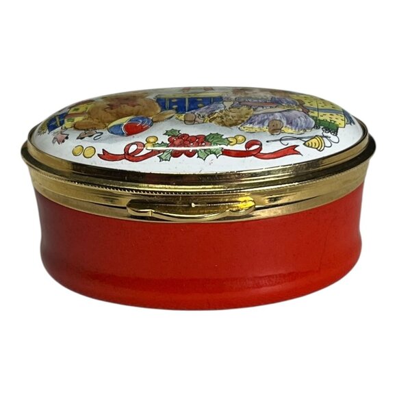 LTD Christmas 1987 Halcyon Personalized Trinket Box "Leslie" for Harrods 84/100 - Picture 3 of 9